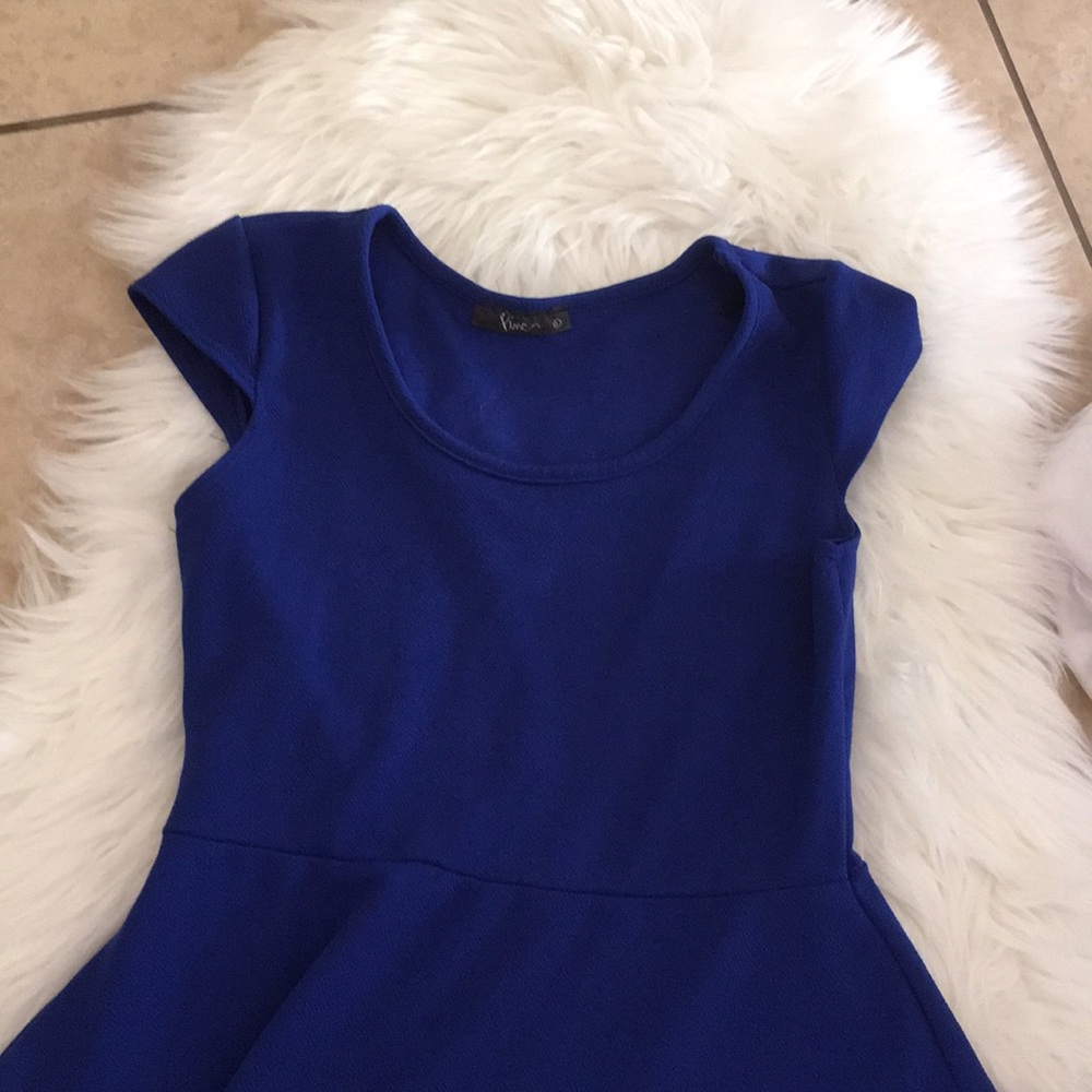 Juniors Size Large Royal Blue Dress fits like a M